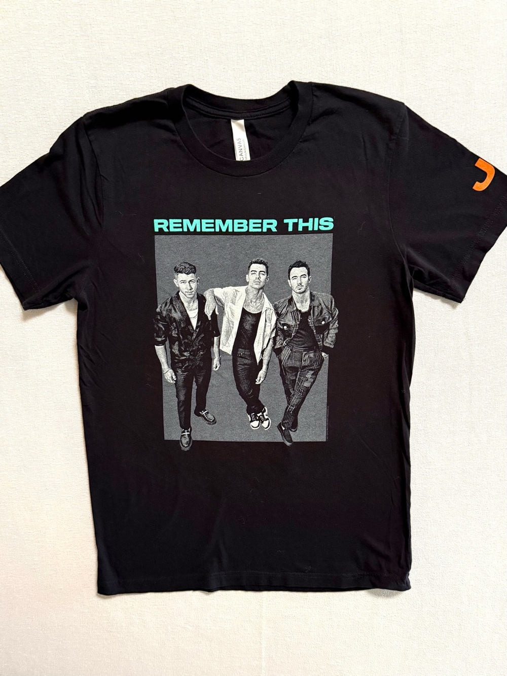 Jonas Brothers Remember This
2021 Tour Black Cotton T-Shirt